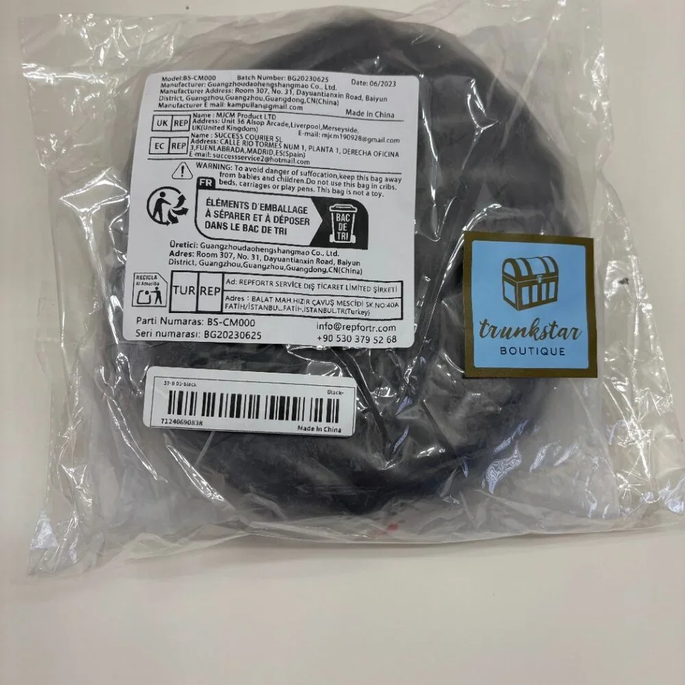 Glam Clam /Sparkle Seashell Crossbody Handbag / Shell Purse- Black/Silver - NWT - Picture 12 of 12